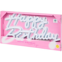 Lampe fluo Happy Birthday 40 x 21 cm 