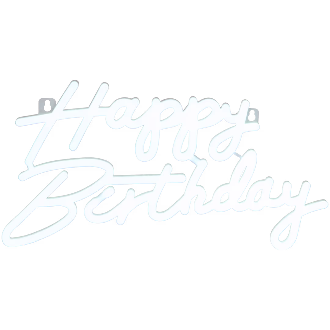 Lampe fluo Happy Birthday 40 x 21 cm _2