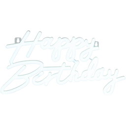 Lampe fluo Happy Birthday 40 x 21 cm 