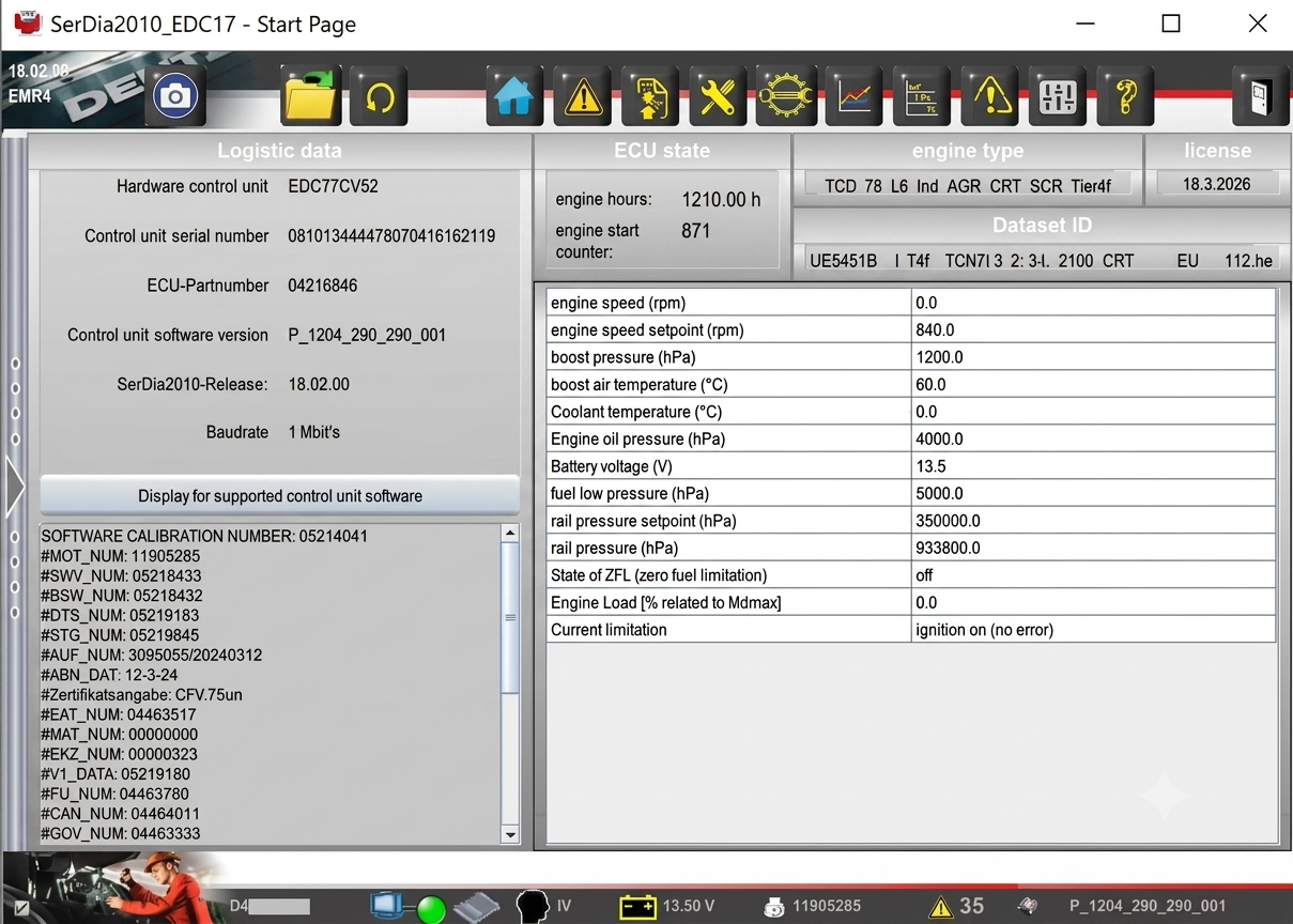 2026 Deutz SerDia 4.0 19.00.00 Highest Level 6 Diagnostic Software_1