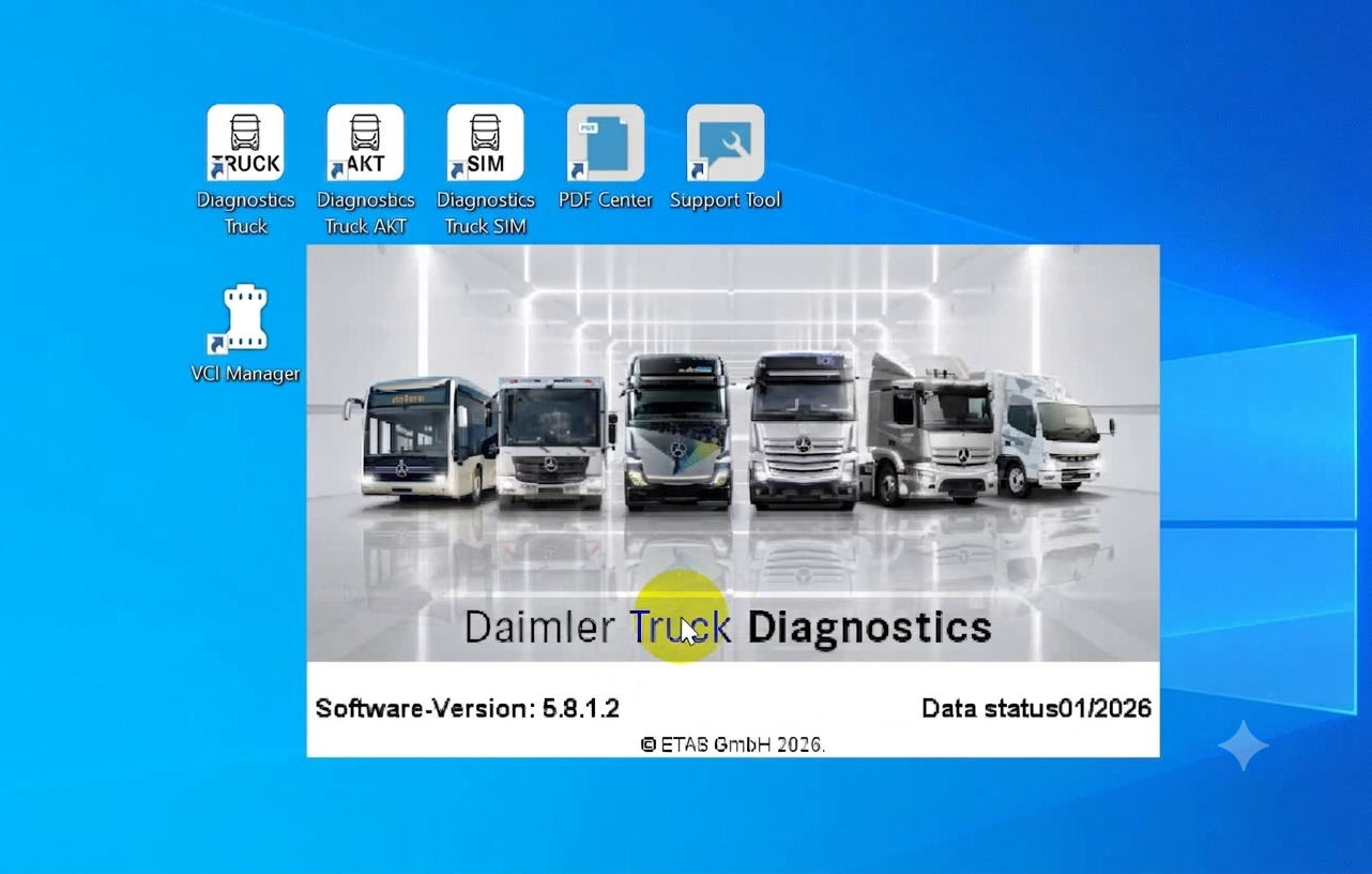 Dailmer Truck Diagnostic 09_2026_R1 works C6/C5/SD CONNECT C4_0