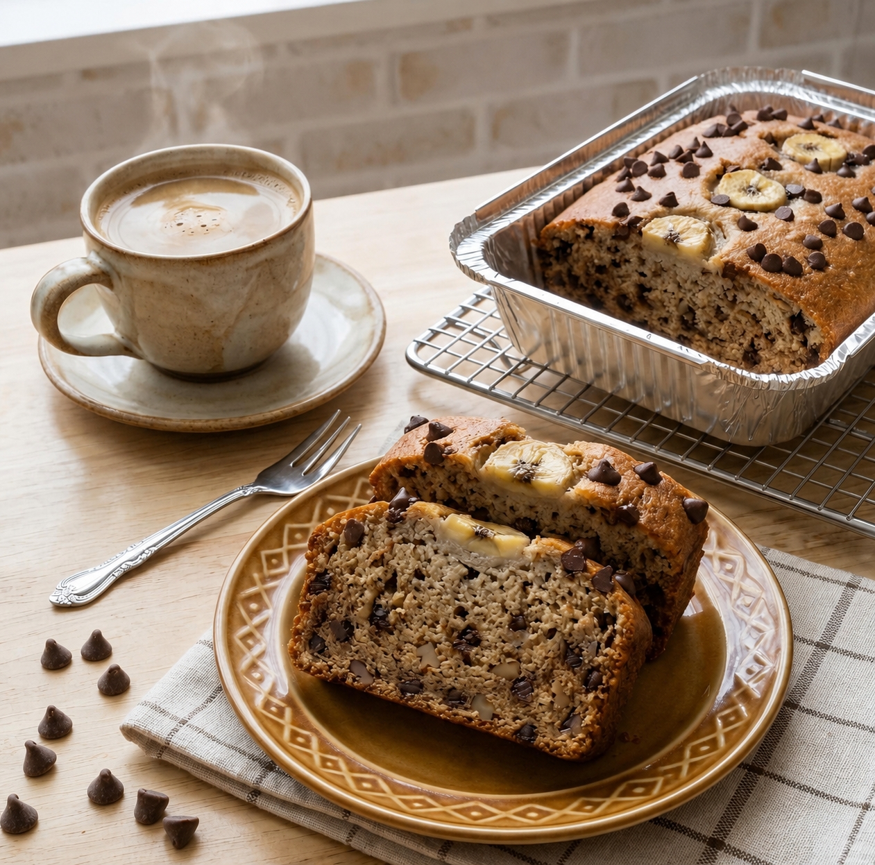 Eggless Banana Loaf Cake_5