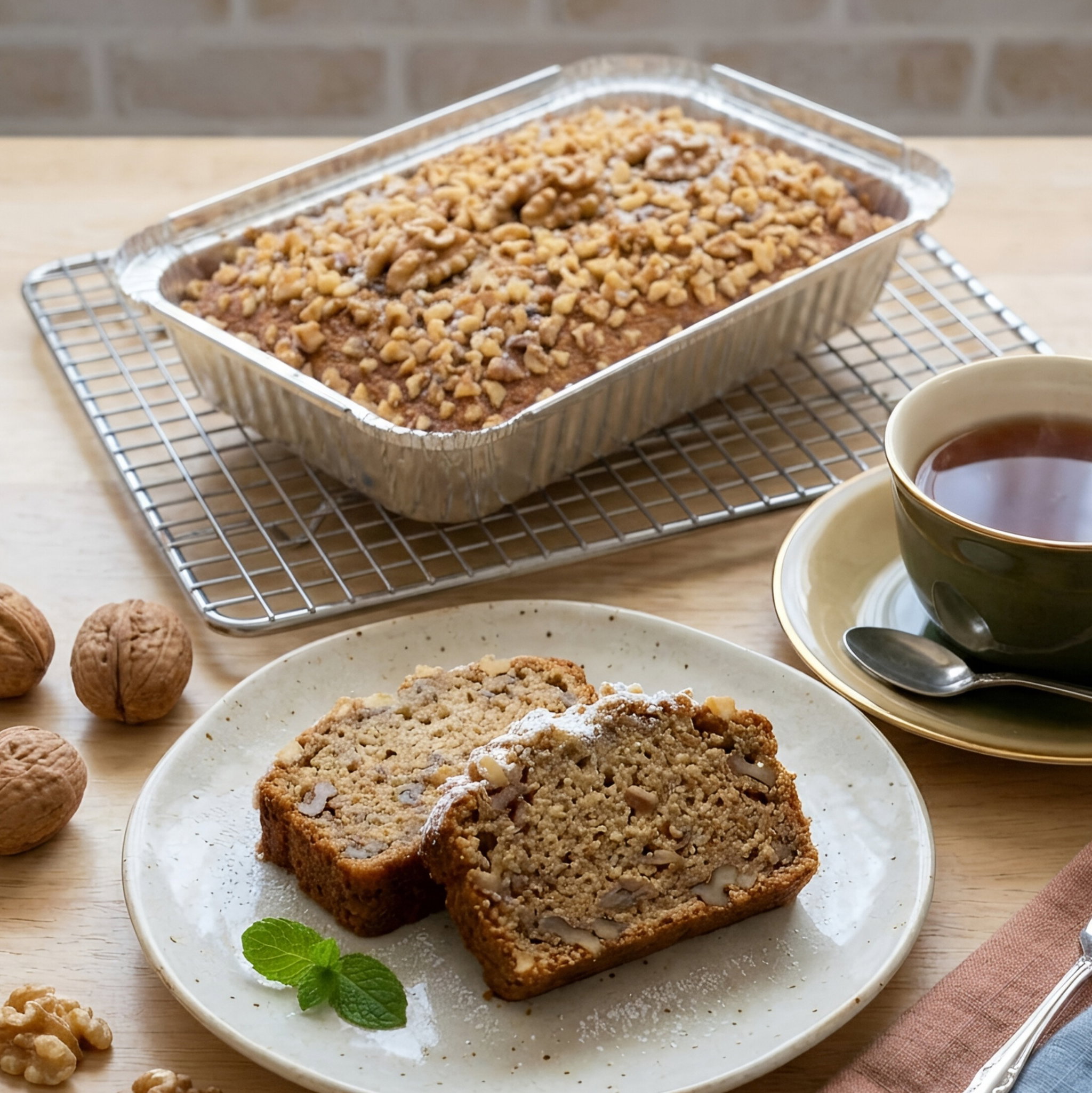 Eggless Banana Loaf Cake_6