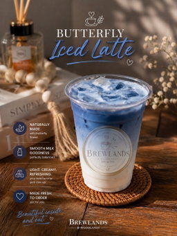 Butterfly Iced Latte