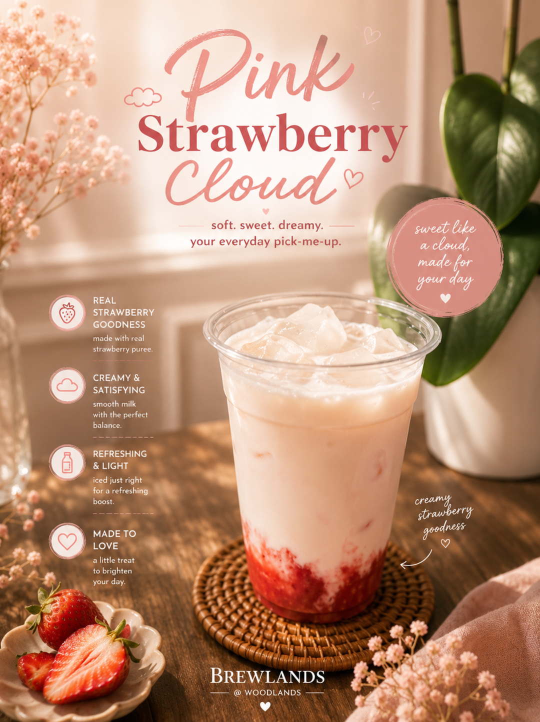 Pink Strawberry Cloud