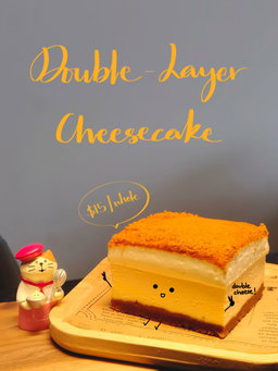 Double-layer cheesecake 