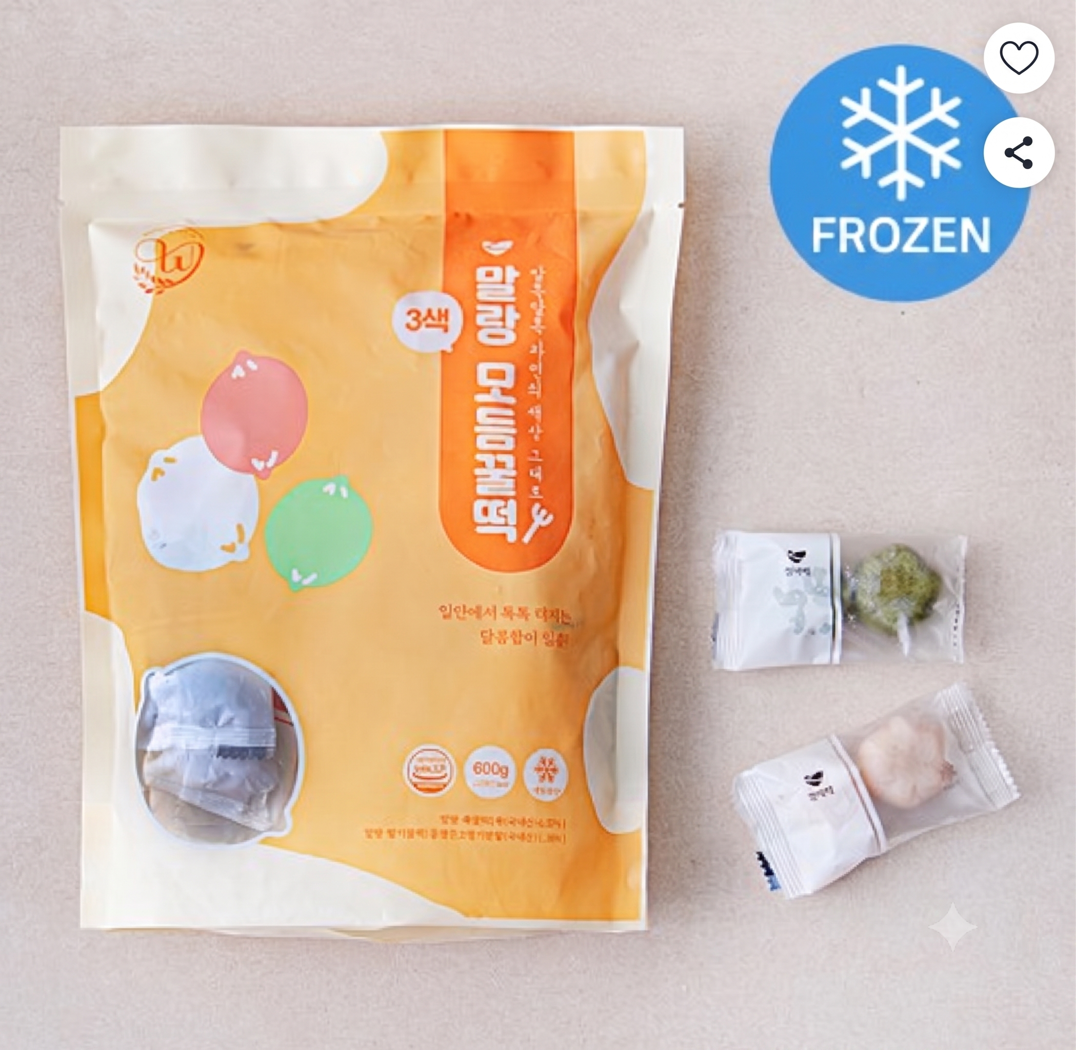 Assorted Honey Rice Cake 600g 모듬꿀떡 韓国蜂蜜餅