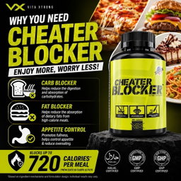 VITAXTRONG™ Cheater Blocker | Carbs & Fat Blocker • Weight Loss & Weight Management • Cheat Meals & Festive Eating Support  [VX]