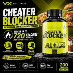 VITAXTRONG™ Cheater Blocker | Carbs & Fat Blocker • Weight Loss & Weight Management • Cheat Meals & Festive Eating Support  [VX]