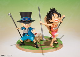 (Japan Version) Figuarts Zero - Monkey D. Luffy Portgas D. Ace  Sabo "ONE PIECE"