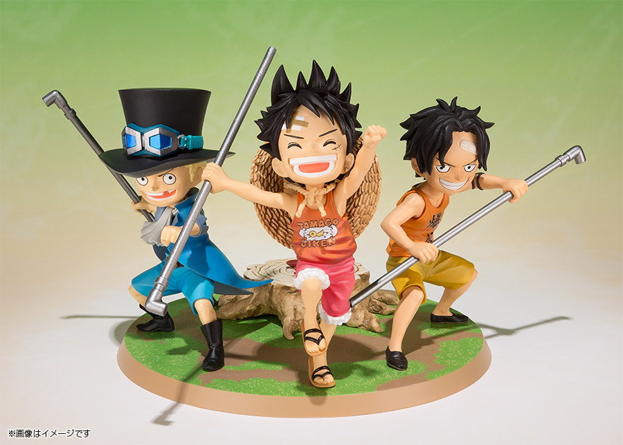 (Japan Version) Figuarts Zero - Monkey D. Luffy Portgas D. Ace  Sabo "ONE PIECE"_1