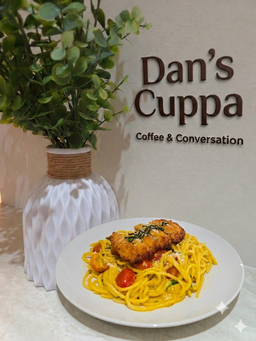 Lemak Chili Padi Pasta With Chicken Cutlet