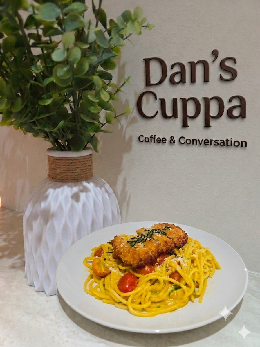 Lemak Chili Padi Pasta With Chicken Cutlet
