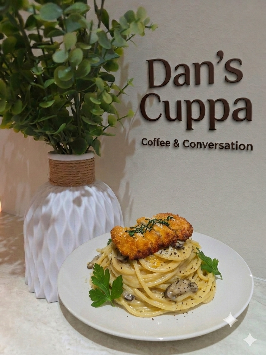 Creamy Mushroom Pasta with Chicken Cutlet_0