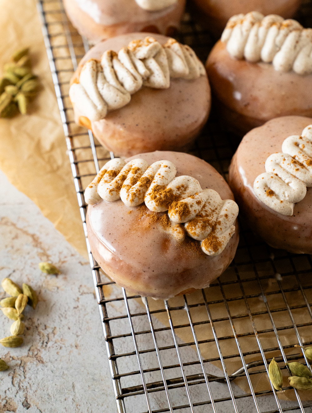 Chai Custard Donut