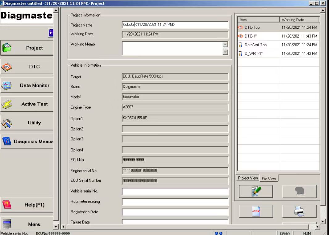 [V2026] KUBOTA DiagMaster 21.11.01 Database all Brands – Level 9_0
