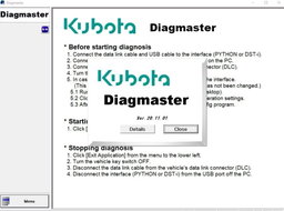 [V2026] KUBOTA DiagMaster 21.11.01 Database all Brands – Level 9