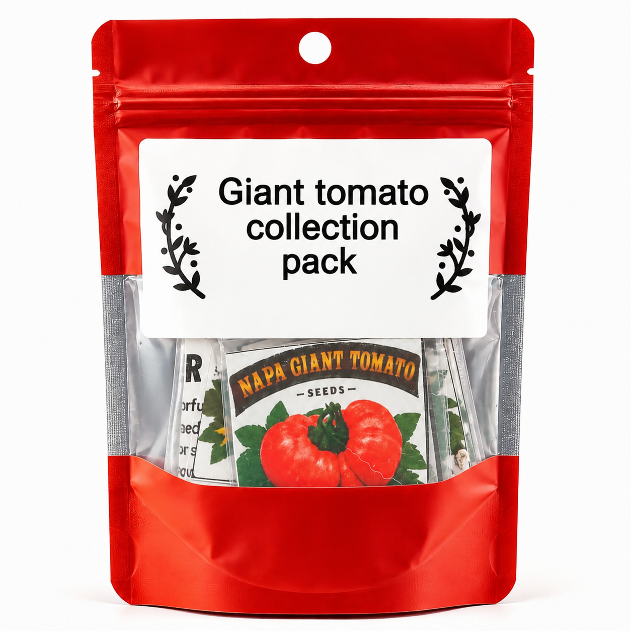 Giant tomato combo x 6 packs with 10 seeds each_1