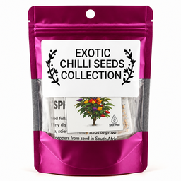 Exotic Chilli Seed Collection  x 5 packs 10 seeds per pack