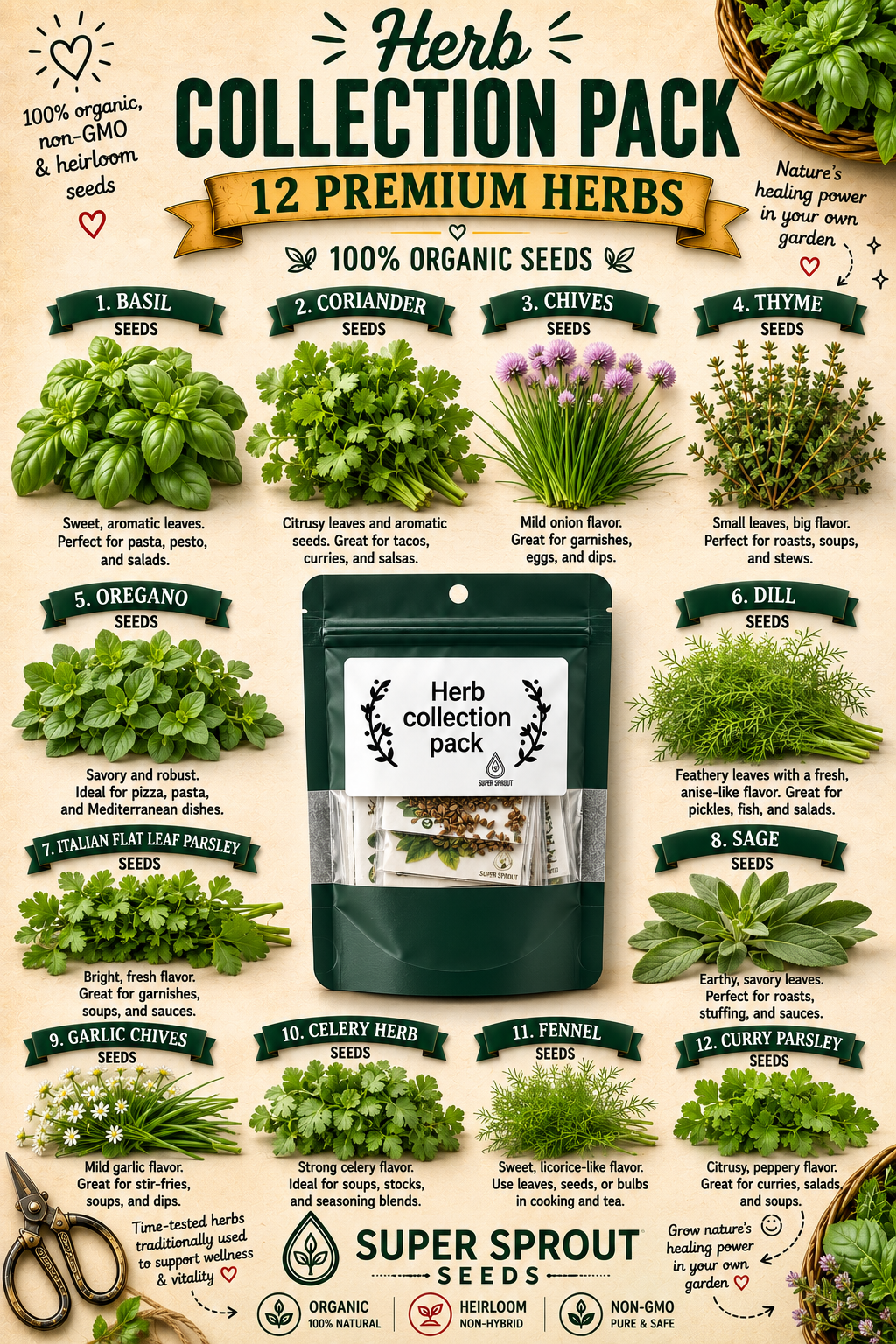 Essential Herb collection x 12 packs