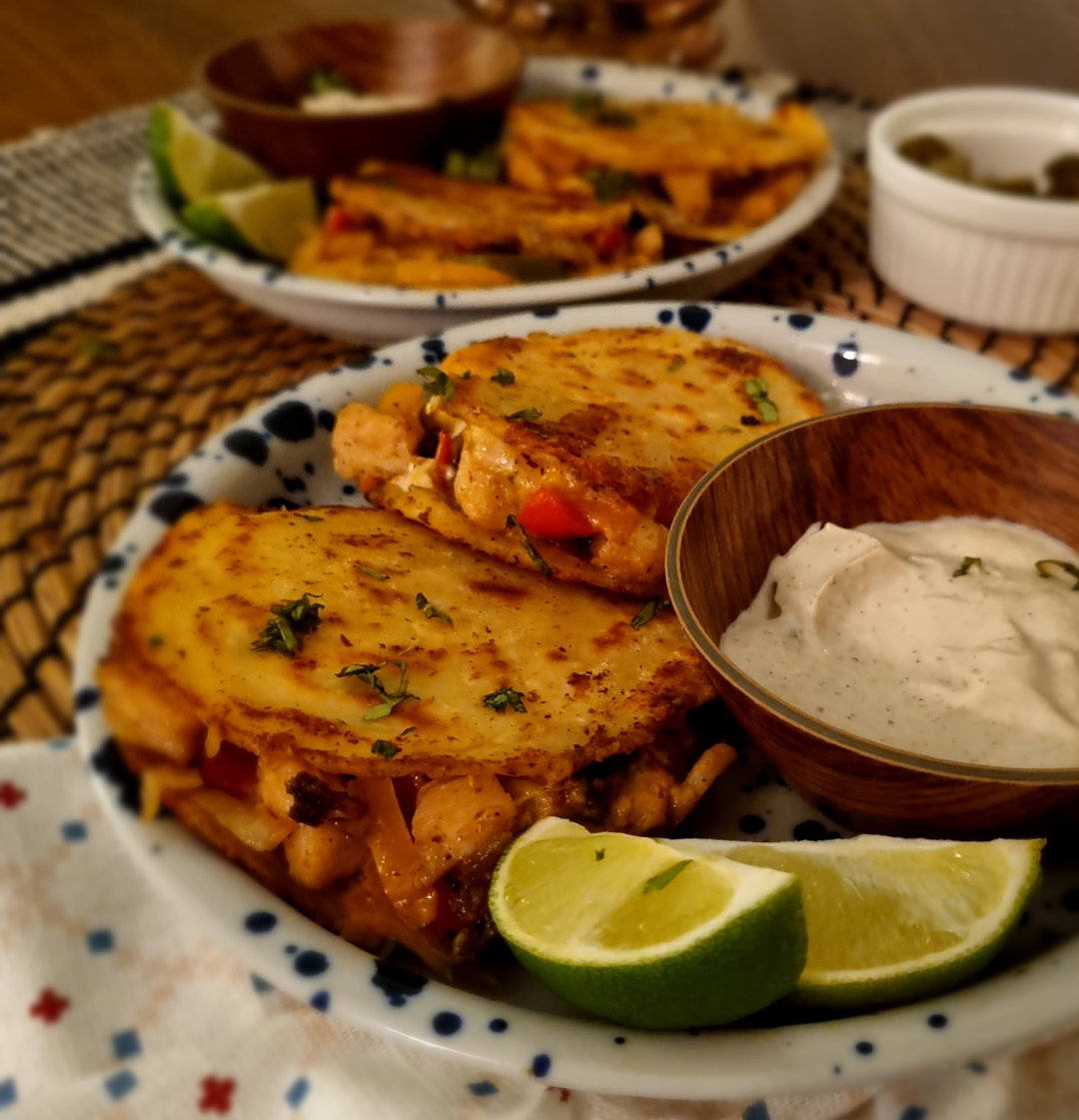 Chicken & Veggies Quesadilla