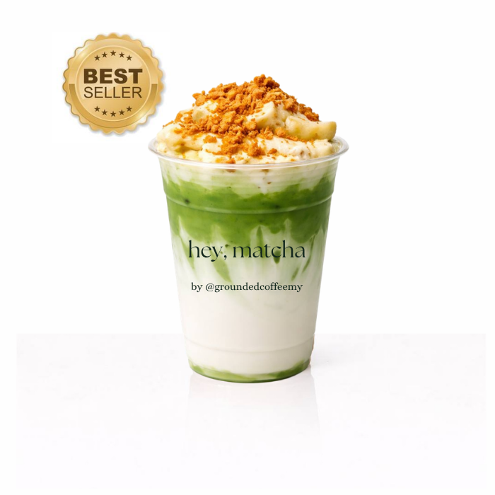 Banana Pudding Matcha Latte (Iced)