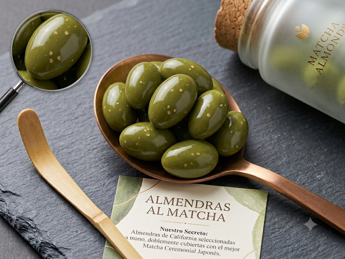 Almendra con matcha _1