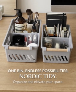 Pullout Organizing Basket with Divider