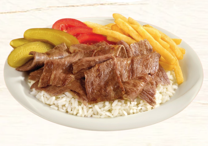 Beef over rice