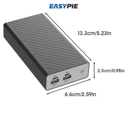 20000mAh Ultra Slim Power Bank Fast Charging & Dual USB Ports Portable Charger for Mobile Phone