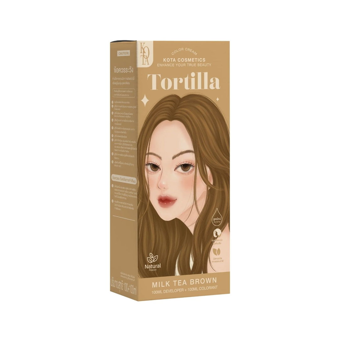 Kota - Hair Dye Permanent Colorant (200ml) - Tortilla (Milk Tea Brown) | Wholesale Hair Dye Singapore