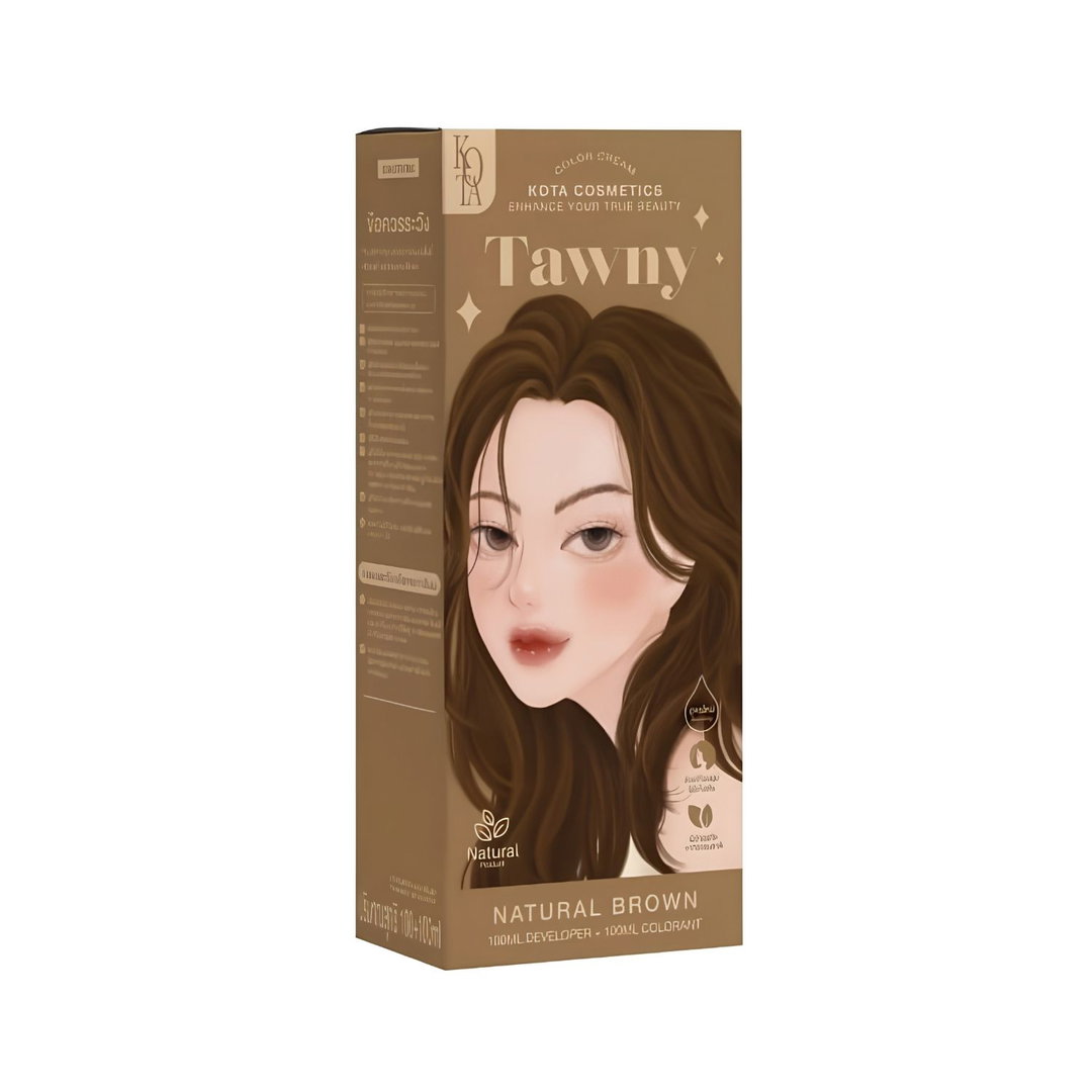 Kota - Hair Dye Permanent Colorant (200ml) - Tawny (Natural Brown) | Wholesale Hair Dye Singapore