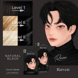 Kota - Hair Dye Permanent Colorant (200ml) - Raven (Natural Black) | Wholesale Hair Dye Singapore