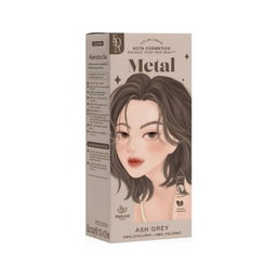Kota - Hair Dye Permanent Colorant (200ml) - Metal (Ash Grey) | Wholesale Hair Dye Singapore