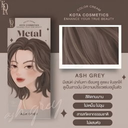 Kota - Hair Dye Permanent Colorant (200ml) - Metal (Ash Grey) | Wholesale Hair Dye Singapore