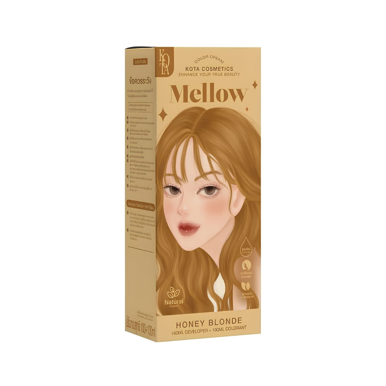 Kota - Hair Dye Permanent Colorant (200ml) - Mellow (Honey Blonde) | Wholesale Hair Dye Singapore_0