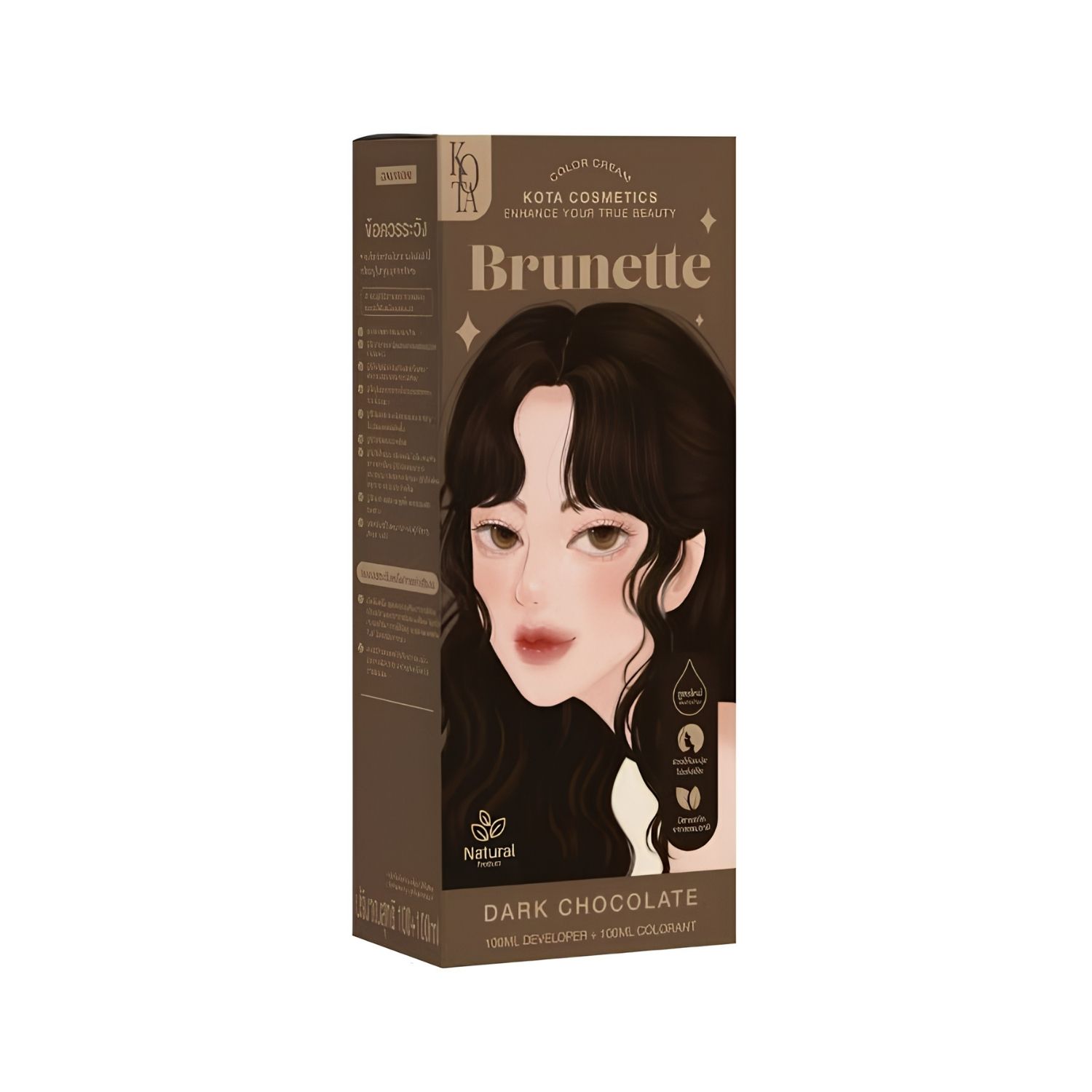 Kota - Hair Dye Permanent Colorant (200ml) - Brunette (Dark Chocolate) | Wholesale Hair Dye Singapore_0