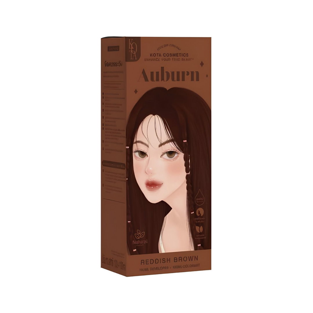 Kota - Hair Dye Permanent Colorant (200ml) - Auburn (Reddish Brown) | Wholesale Hair Dye Singapore