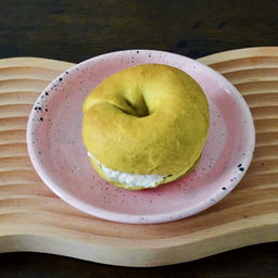 Matcha Strawberry Bagel