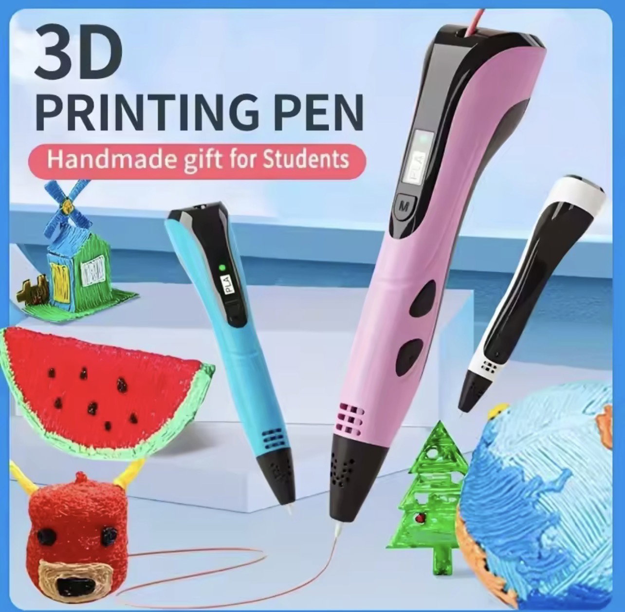 3D Printing Pen for PLA & ABS Filament with LCD Display_0