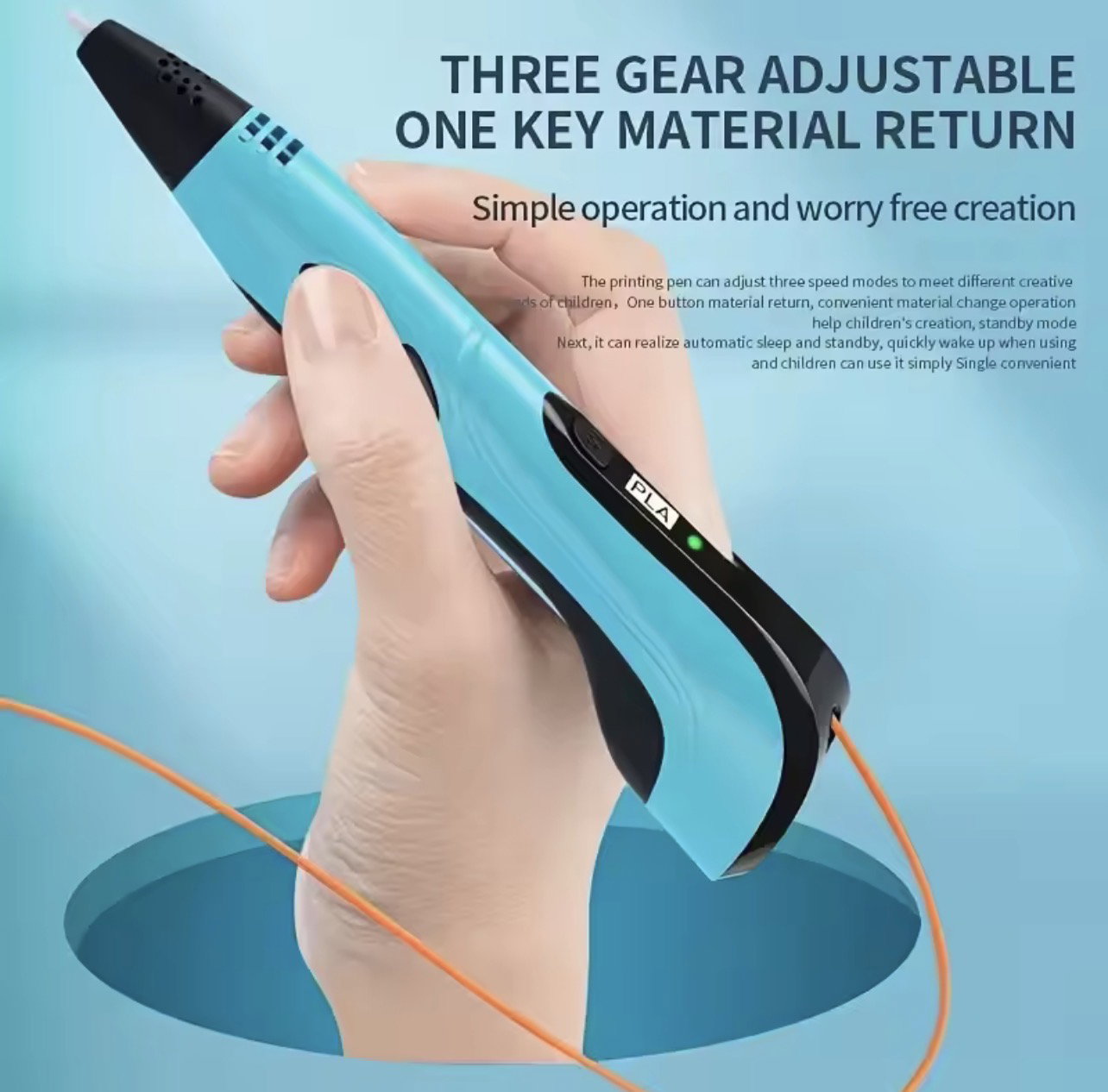 3D Printing Pen for PLA & ABS Filament with LCD Display_1