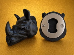 Cheetah Bust Bottle Opener