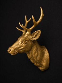 Door Stop Animal Bust Elk