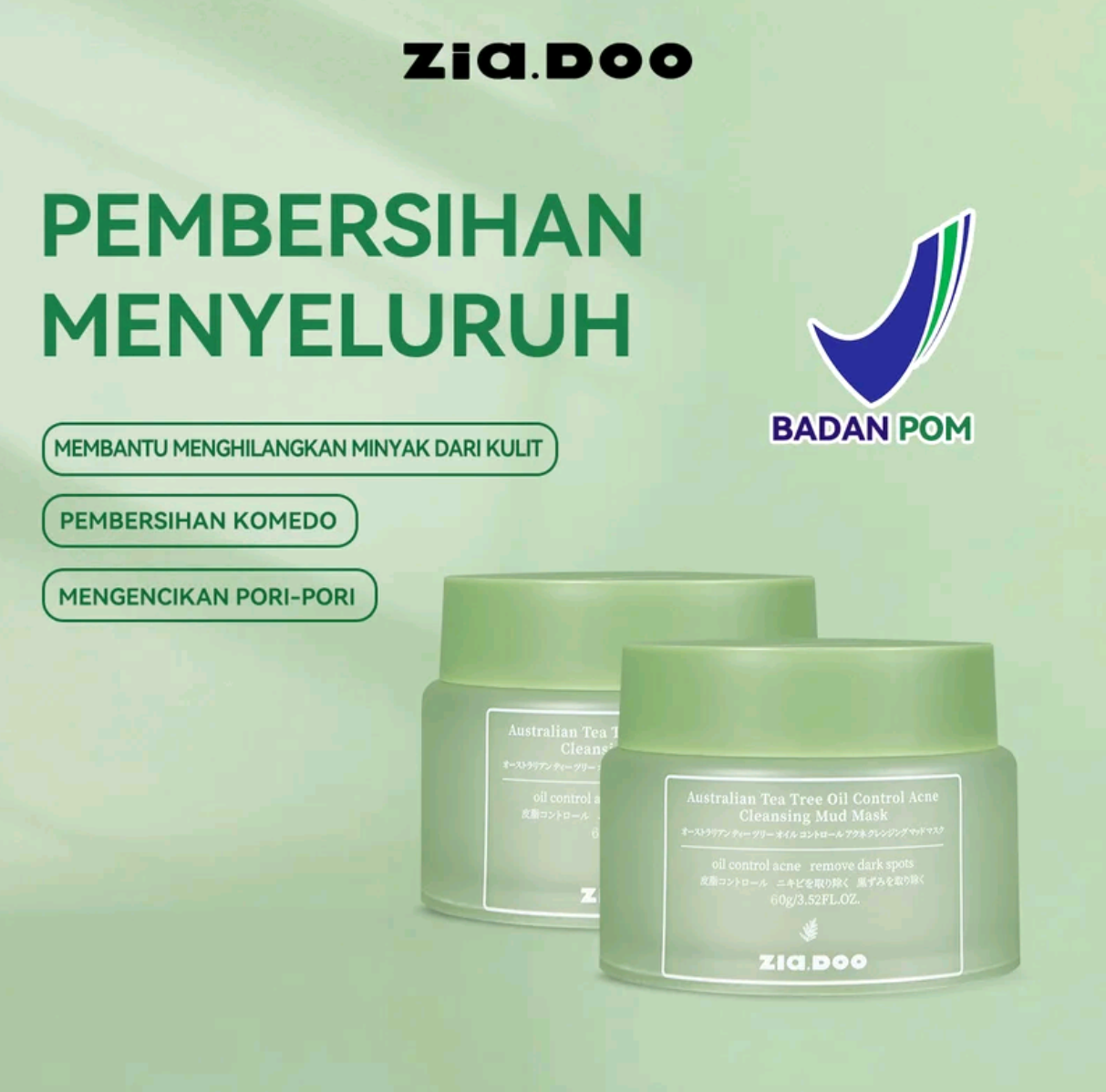 ZD 2pcs Bundle Mud Clay Mask 30g_0