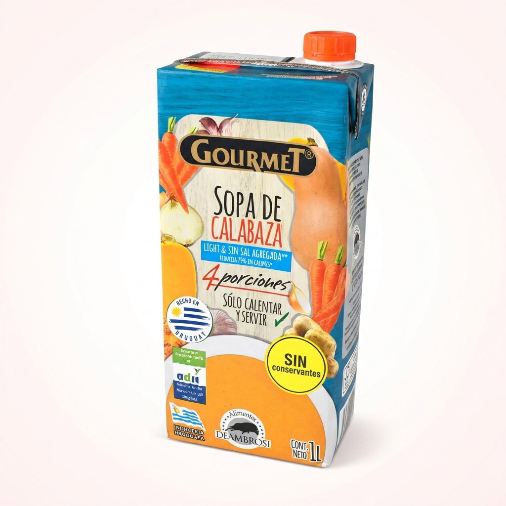 SOPA GOURMET CALABAZA 1LT