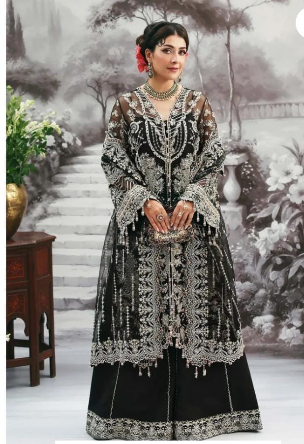 Black Color Premium Fancy Weading Wear 