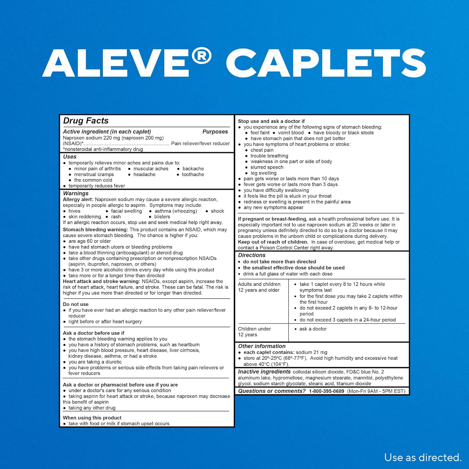 Aleve - 220mg Naproxen Sodium Caplets, 320 count_1