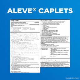 Aleve - 220mg Naproxen Sodium Caplets, 320 count