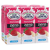 Don Simón bebida fruta y leche fresa y plátano zero 6 x 20 cl_0