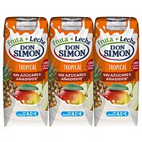 Don Simón bebida fruta y leche tropical zero 3 x 33 cl_0